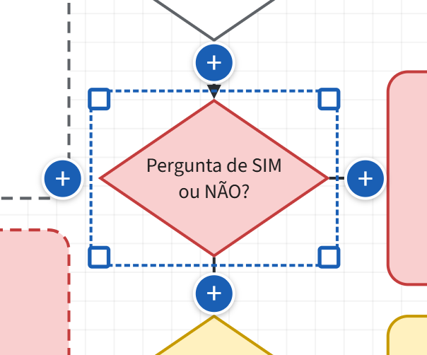 Forma escolhida com os mais azuis e os quadradinhos dos cantos
